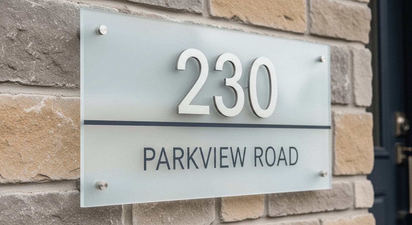 Address Signs - City Signworks project photo