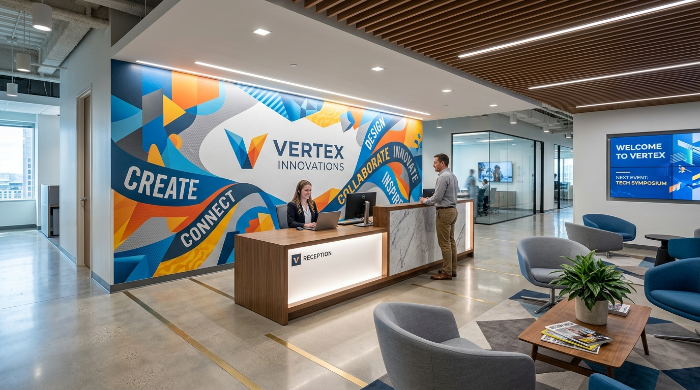 Reception & Interior Graphics - City Signworks project photo