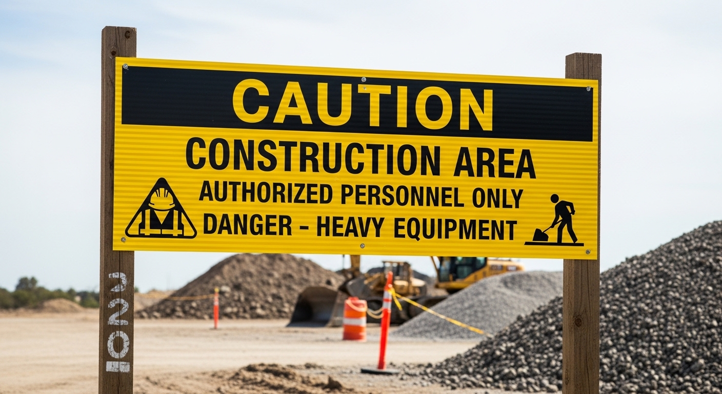 Construction Site Signs - City Signworks project photo