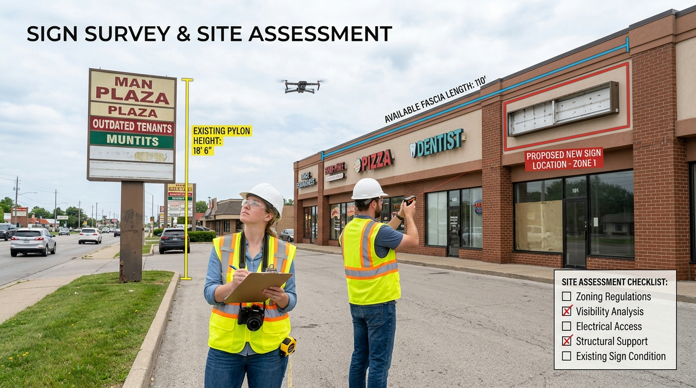 Survey & Site Assessment - City Signworks project photo
