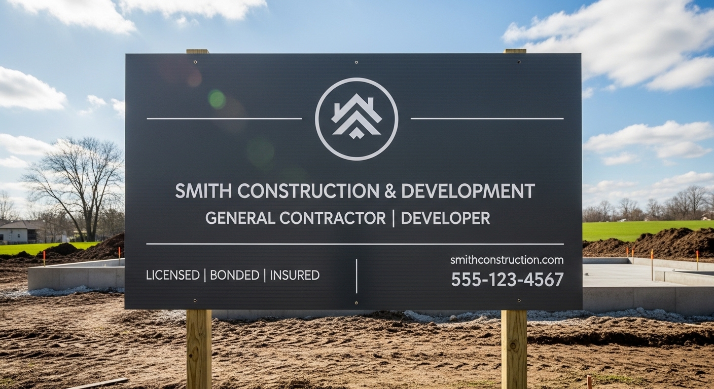 Construction Site Signs - City Signworks project photo