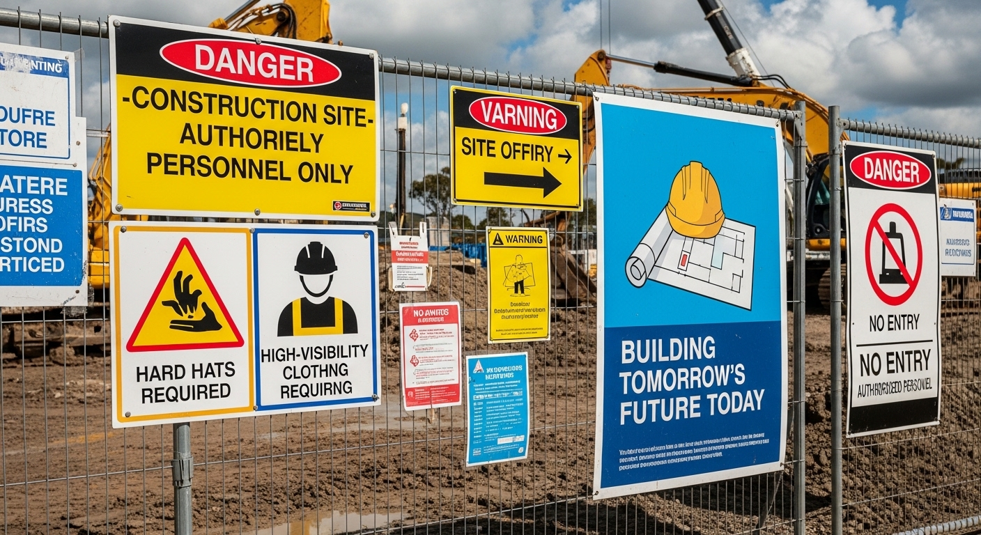 Construction Site Signs - City Signworks project photo