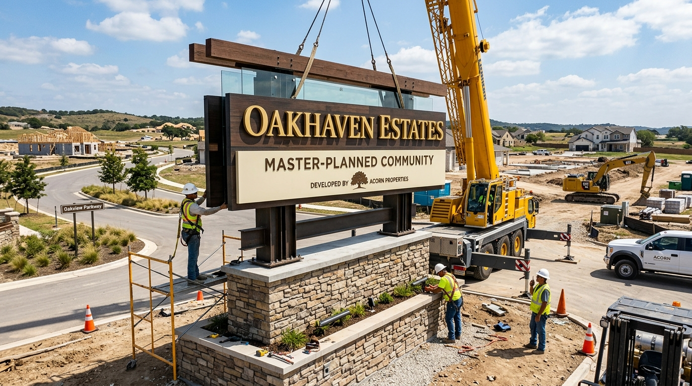 Signs for Real Estate Developers - City Signworks project photo