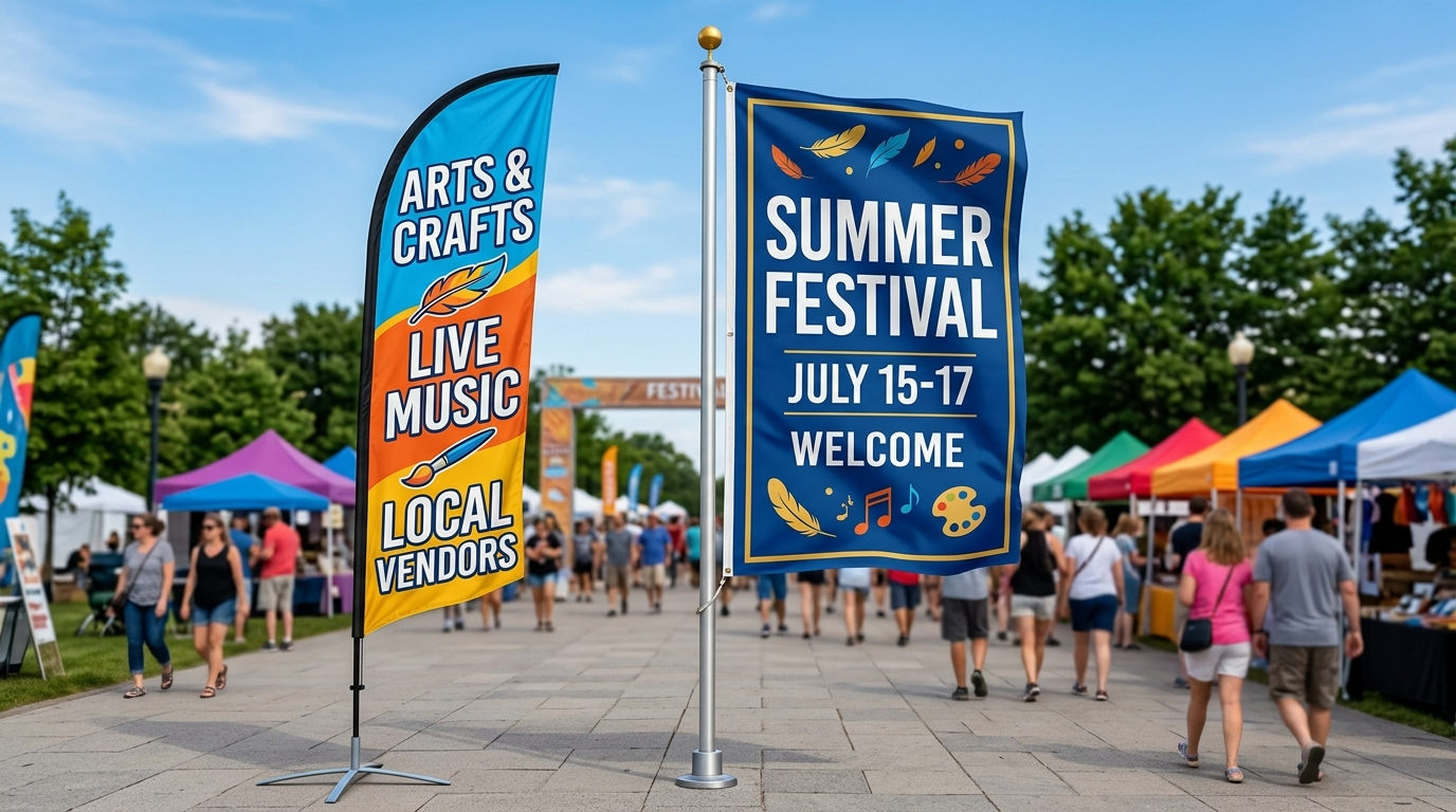 Flags & Feather Banners - City Signworks project photo