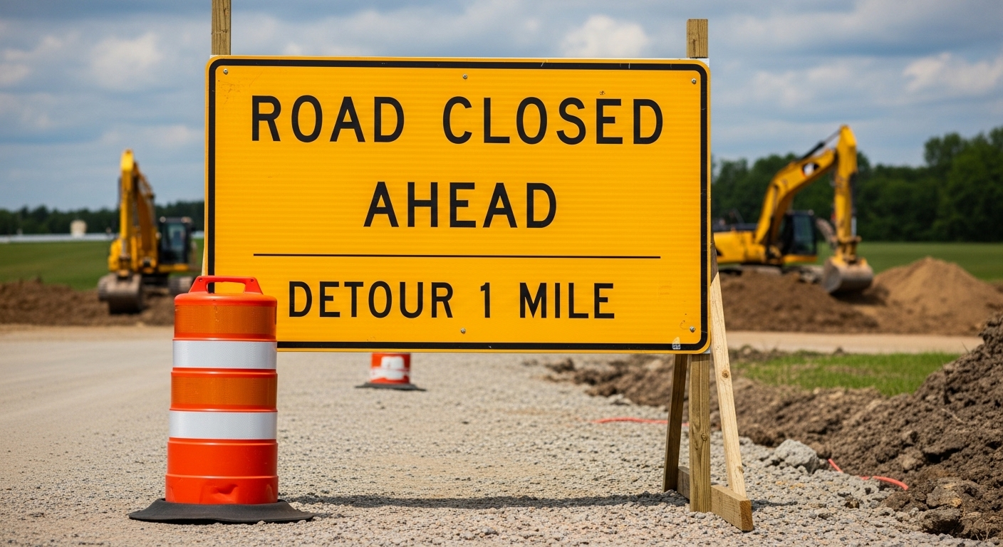 Construction Site Signs - City Signworks project photo