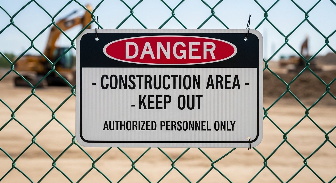 Construction Site Signs - City Signworks project photo