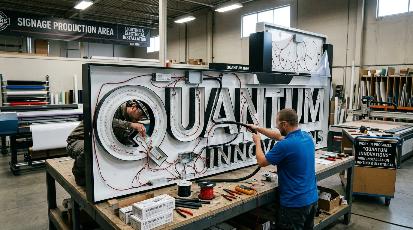 Lighting & Electrical - City Signworks project photo