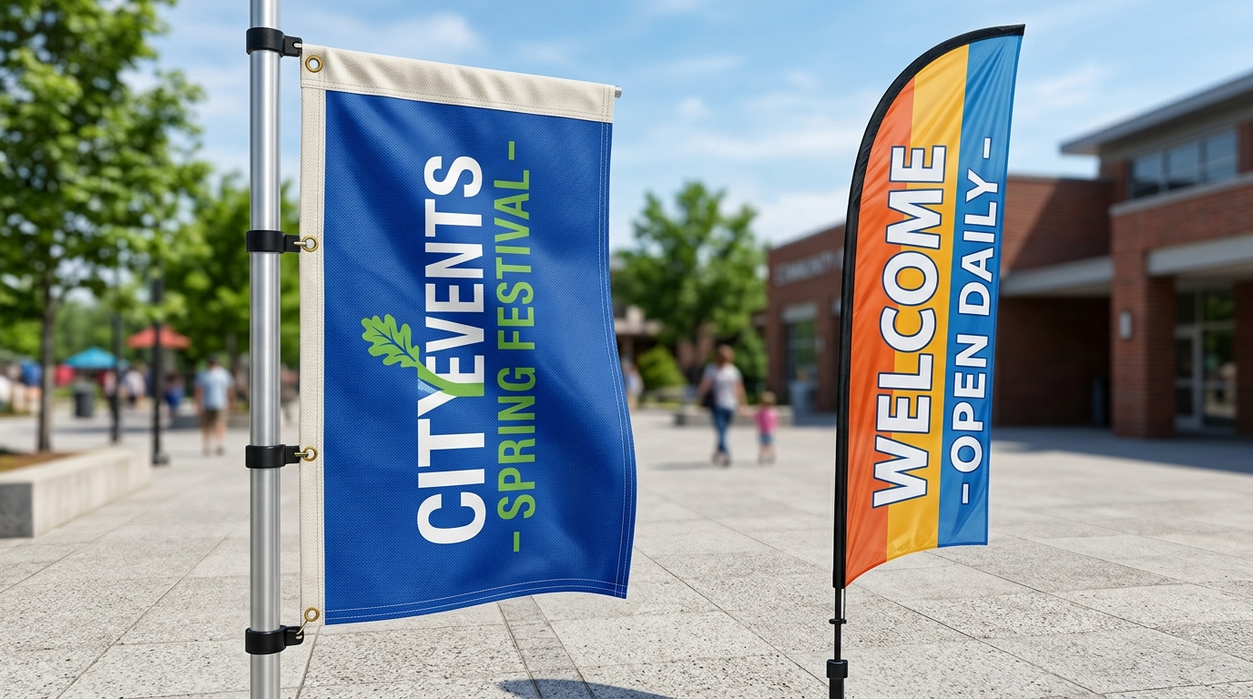Flags & Feather Banners - City Signworks project photo
