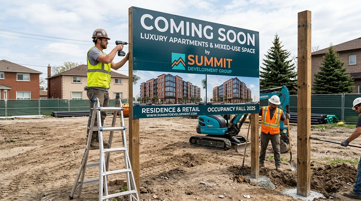 Signs for Real Estate Developers - City Signworks project photo