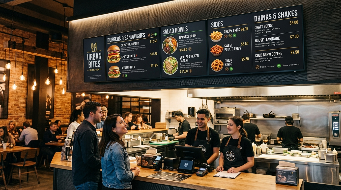 Digital Displays / Menu Boards - City Signworks project photo