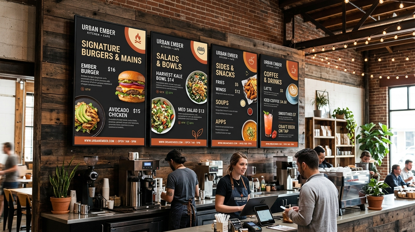 Digital Displays / Menu Boards - City Signworks project photo