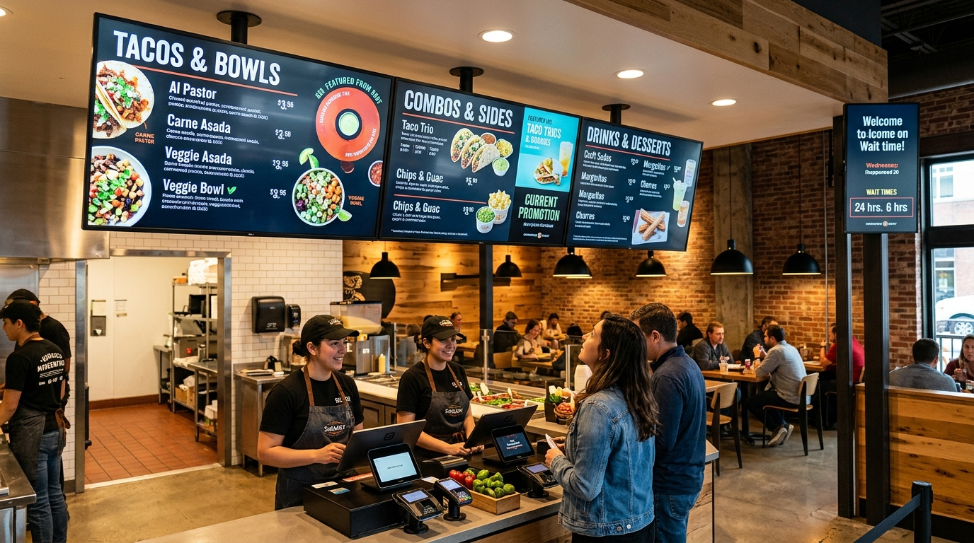 Digital Displays / Menu Boards - City Signworks project photo